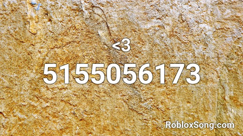 <3 Roblox ID