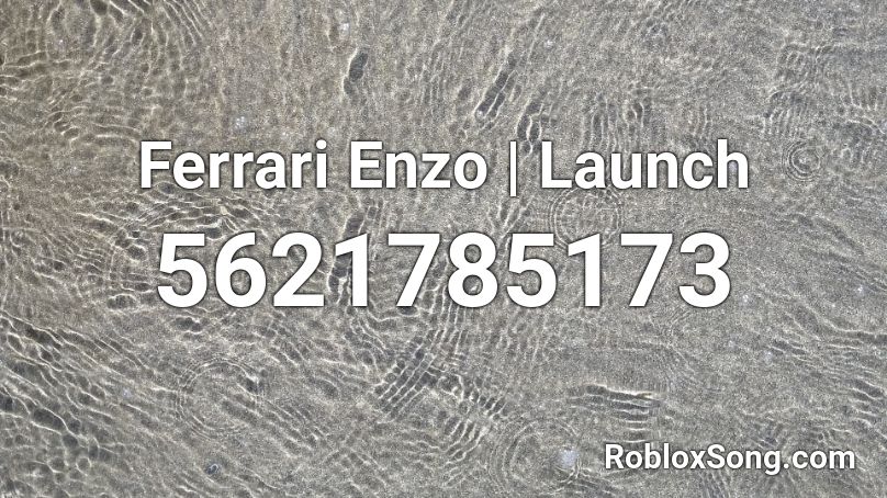 Ferrari Enzo Exhaust | Takeoff Roblox ID