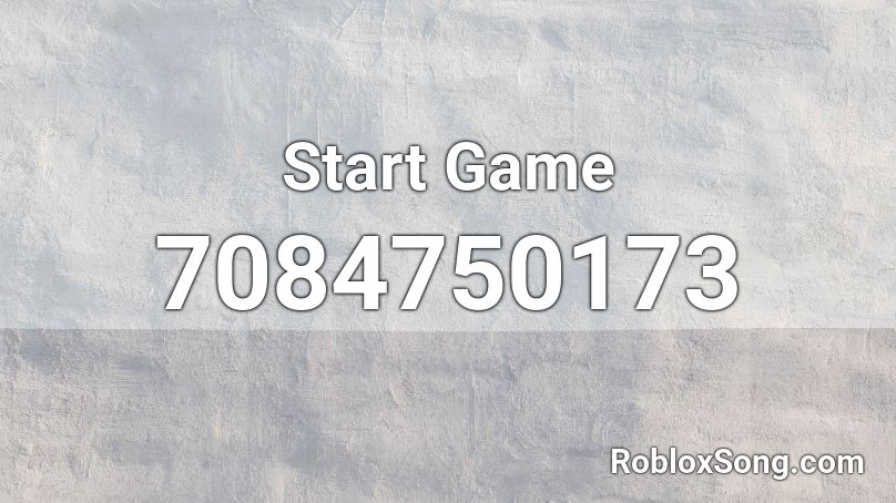 Start Game Roblox ID