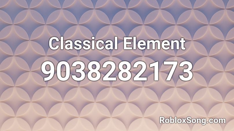 Classical Element Roblox ID