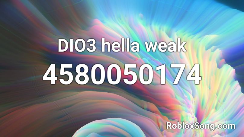 DIO3 hella weak Roblox ID
