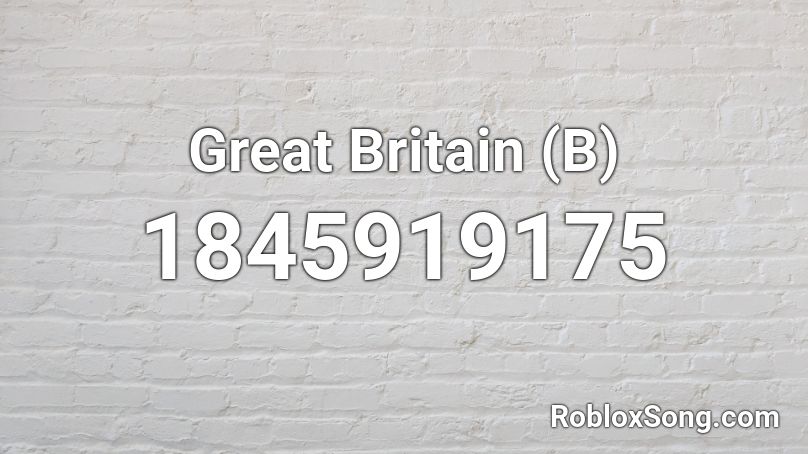 Great Britain (B) Roblox ID