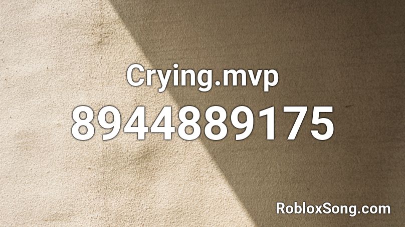 Crying.mvp Roblox ID