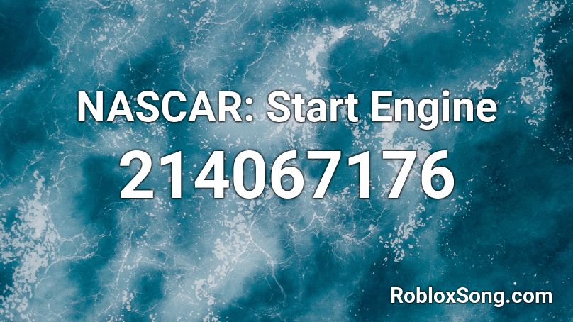 NASCAR: Start Engine Roblox ID