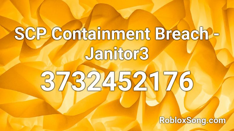 Scp Containment Breach Janitor3 Roblox Id Roblox Music Codes - roblox scp containment breach codes