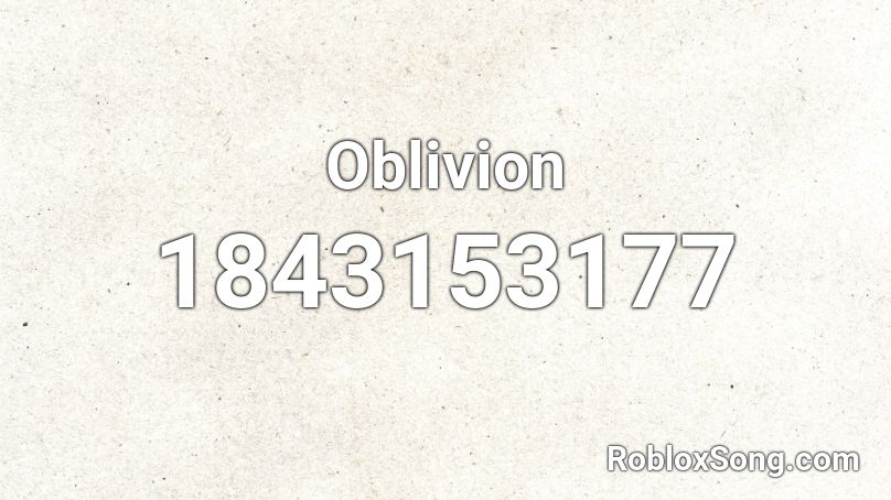 Oblivion Roblox ID