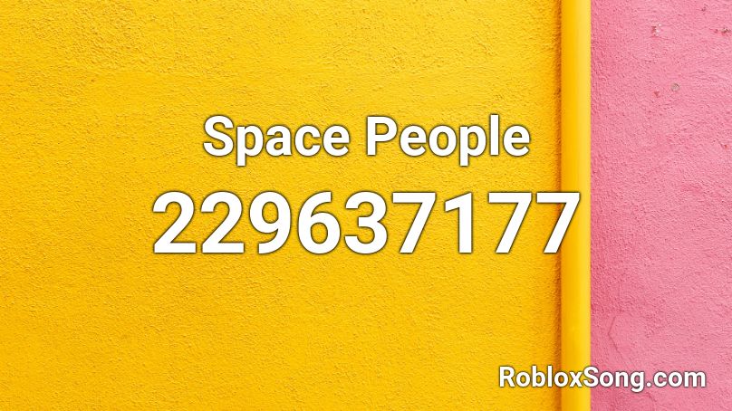 Space People Roblox ID