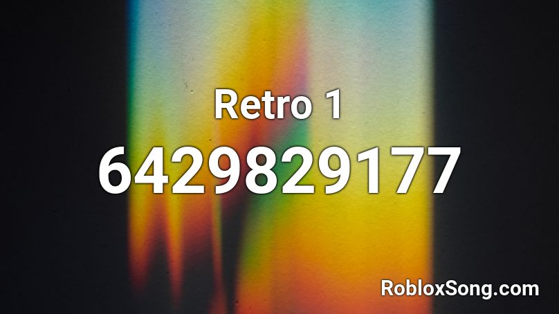 Retro 1 Roblox ID