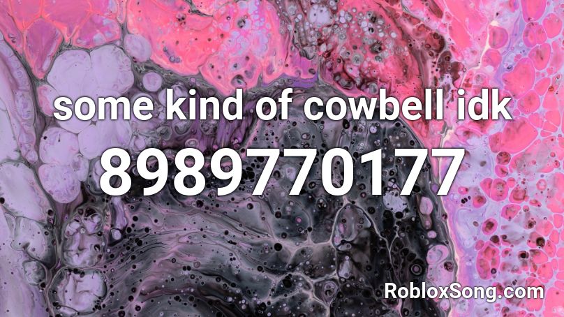 some kind of cowbell idk Roblox ID