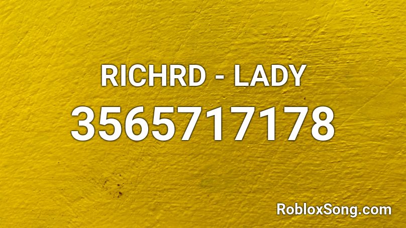 LADY Roblox ID