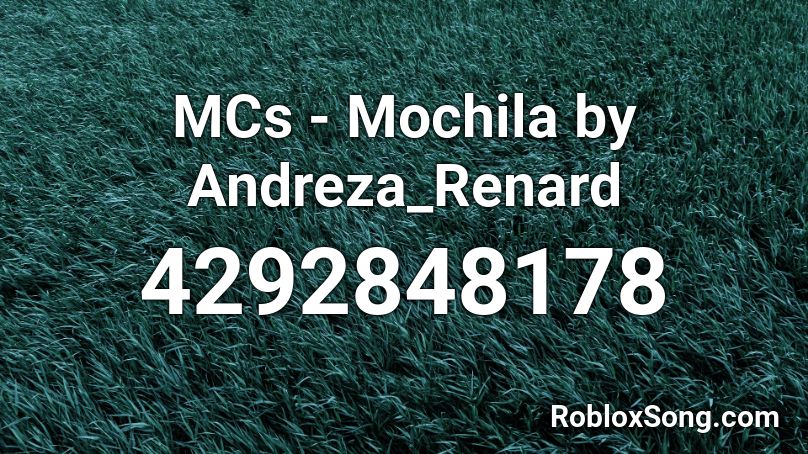 MCs - Mochila by Andreza_Renard Roblox ID