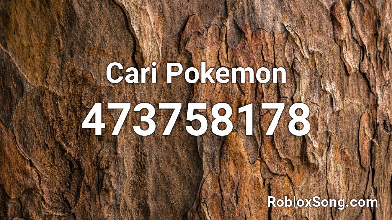 Cari Pokemon Roblox ID