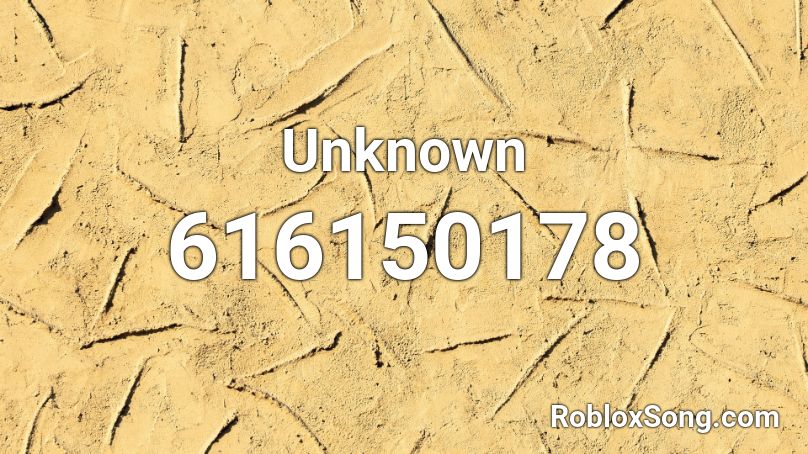 Unknown Roblox ID