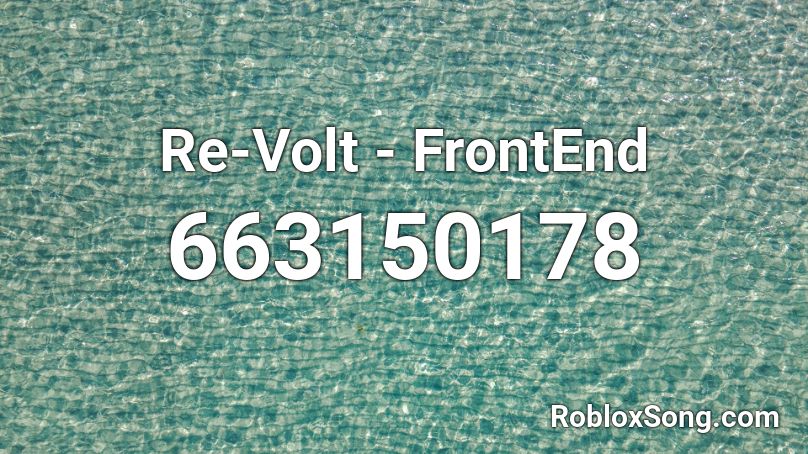 Re-Volt - FrontEnd Roblox ID