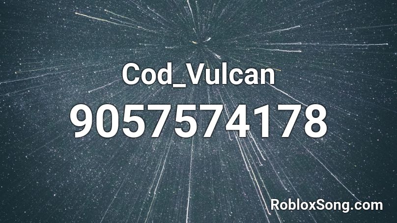 Cod_Vulcan Roblox ID