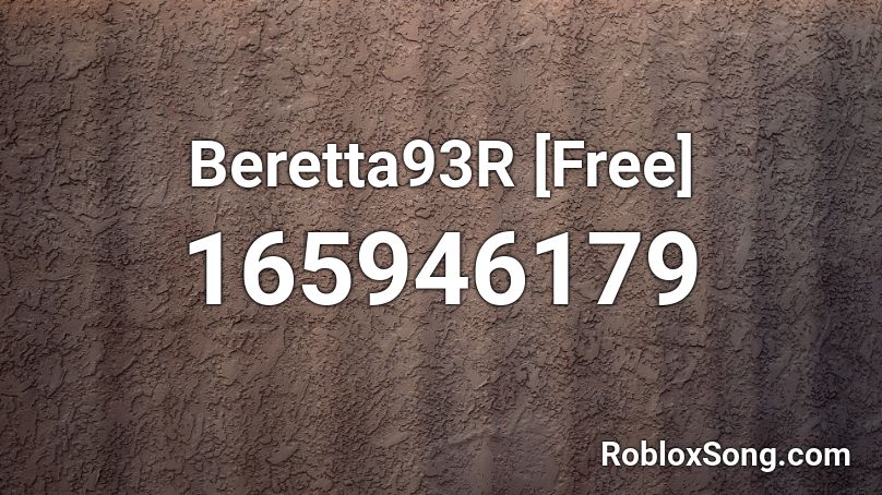 Beretta93R [Free] Roblox ID