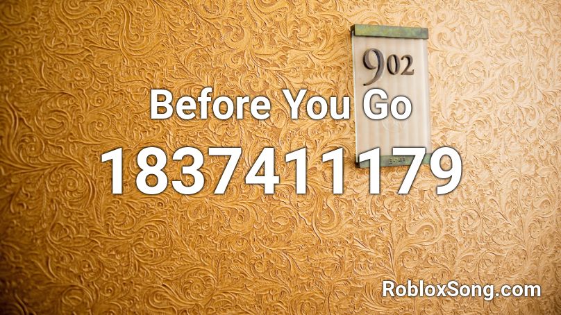 Before You Go Roblox ID