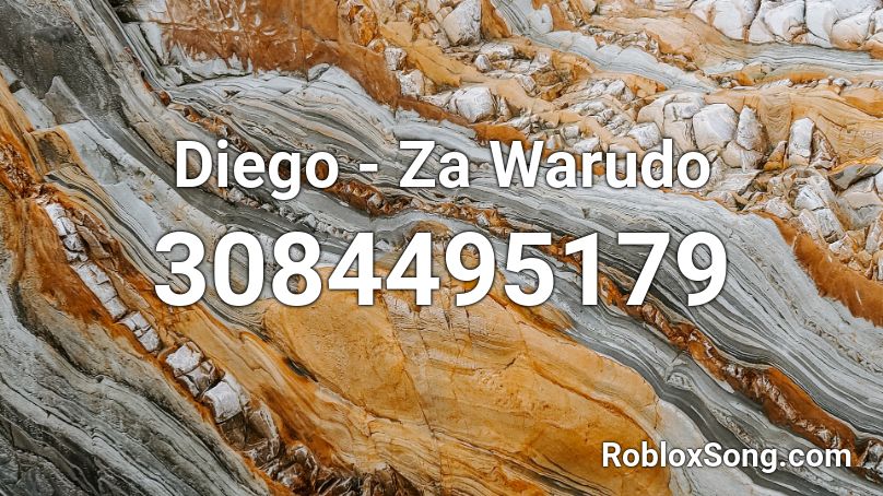 Diego - Za Warudo Roblox ID