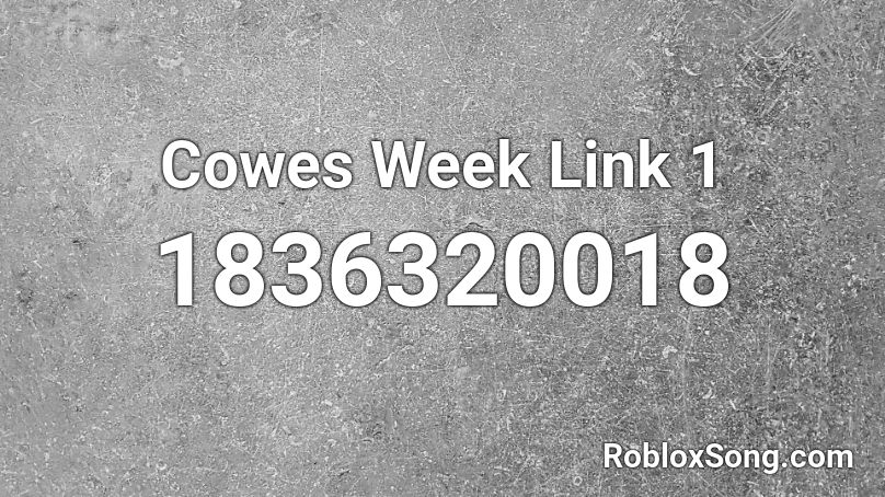 Cowes Week Link 1 Roblox ID