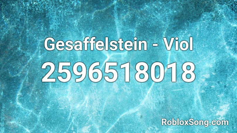 Gesaffelstein - Viol  Roblox ID
