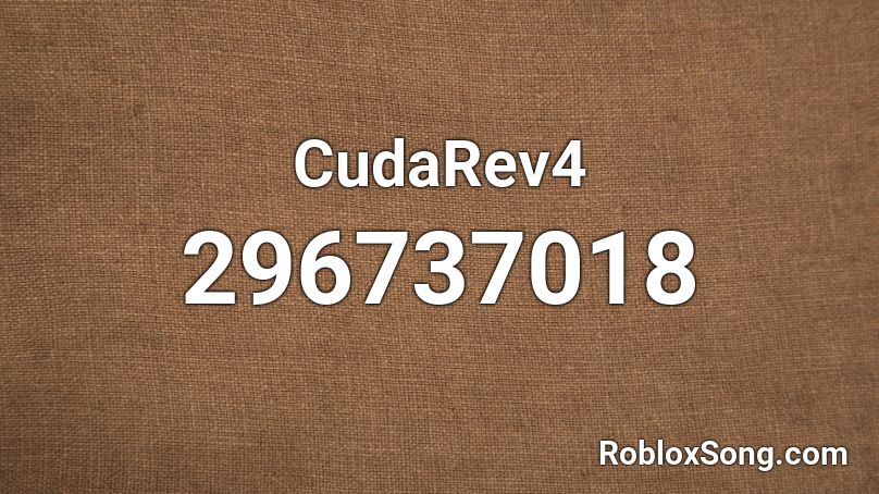 CudaRev4 Roblox ID