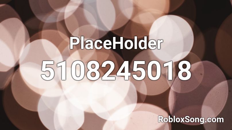 PlaceHolder Roblox ID