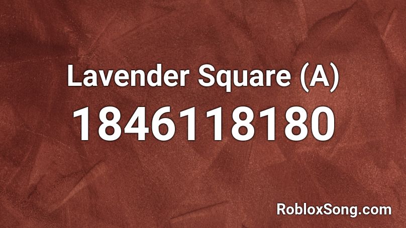 Lavender Square (A) Roblox ID