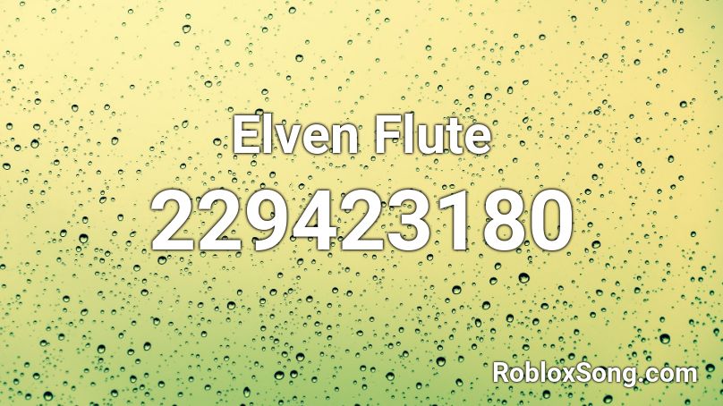 Elven Flute Roblox ID