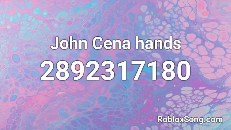 John Cena hands Roblox ID