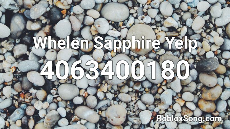 Whelen Sapphire Yelp Roblox ID