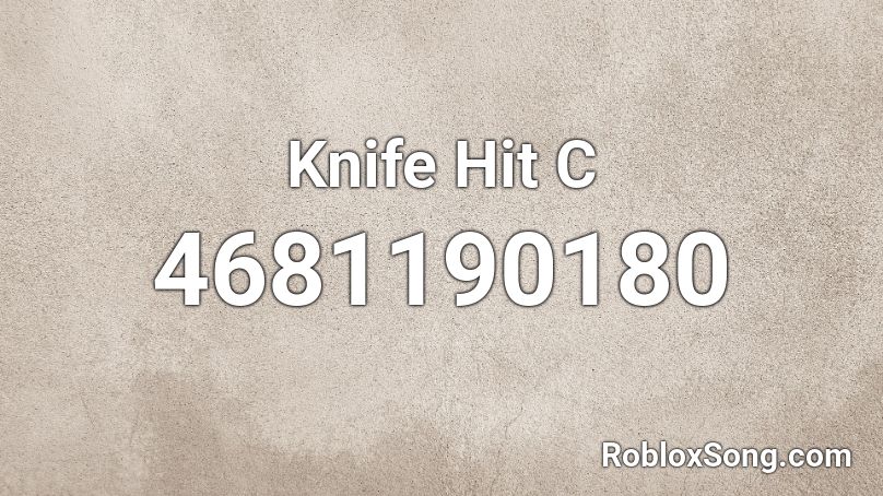 Knife Hit 4 Roblox ID