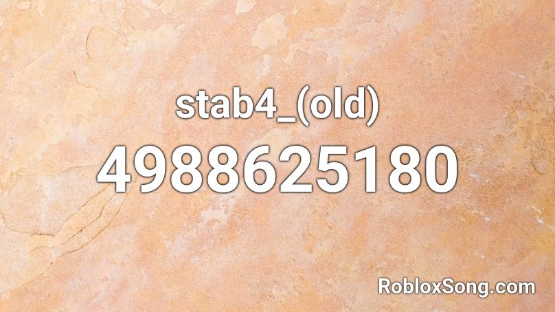 stab4_(old) Roblox ID