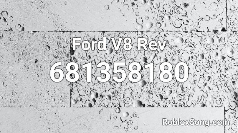 Ford V8 Rev Roblox ID