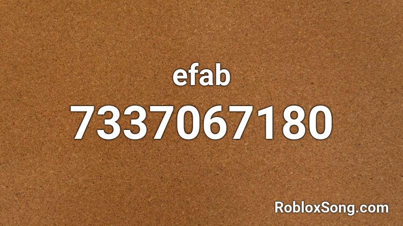 efab Roblox ID