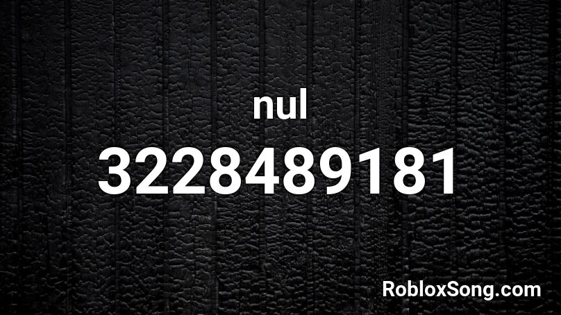 nul Roblox ID