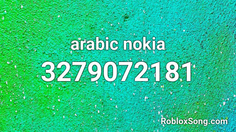 arabic nokia Roblox ID