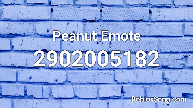 Peanut Emote Roblox ID