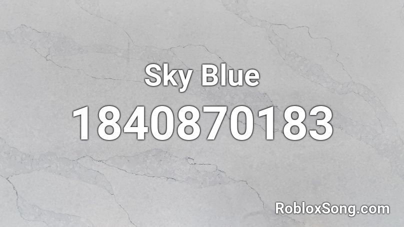 Sky Blue Roblox ID