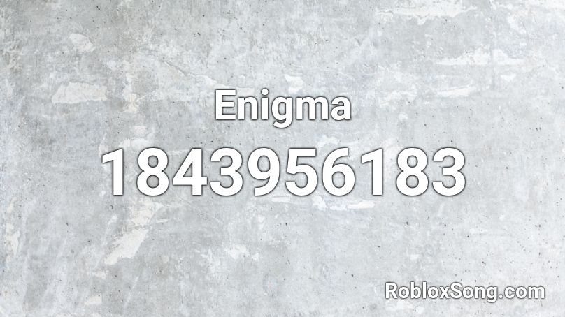 Enigma Roblox ID