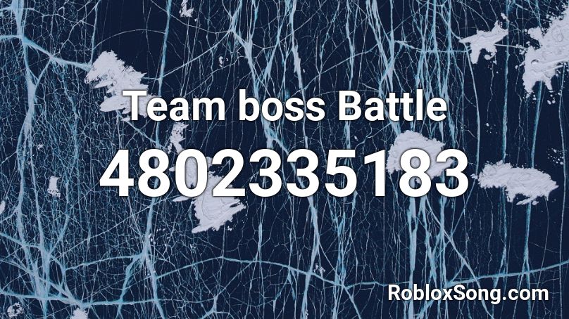 Team boss Battle Roblox ID