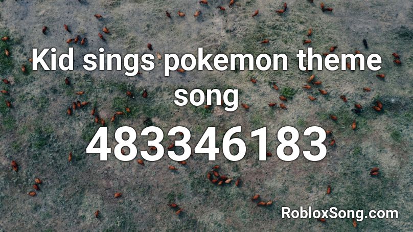 roblox pokemon song id