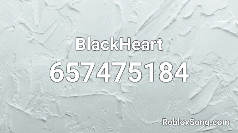 BlackHeart Roblox ID