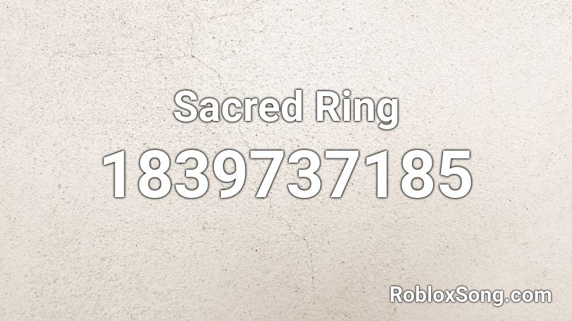 Sacred Ring Roblox ID