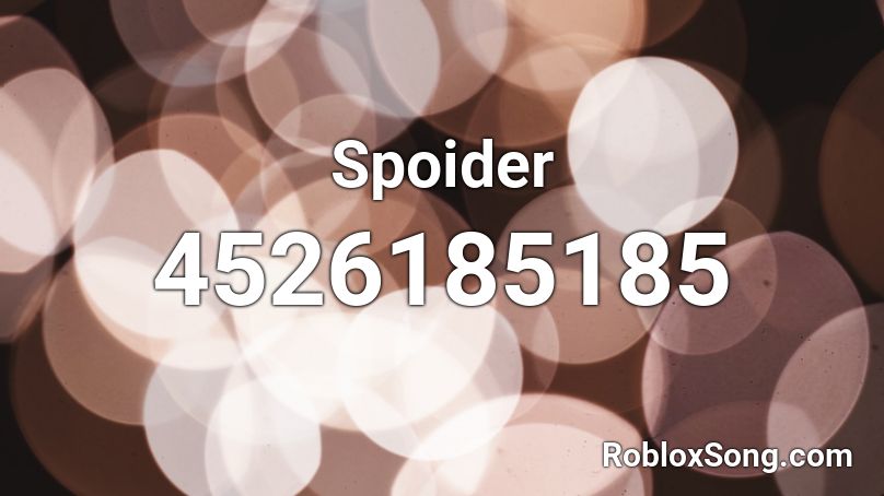 Spoider Roblox ID