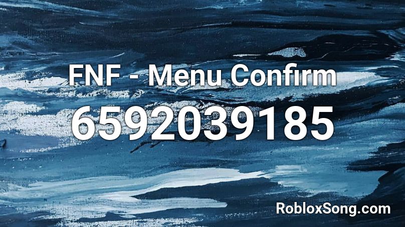 FNF - Menu Confirm Roblox ID