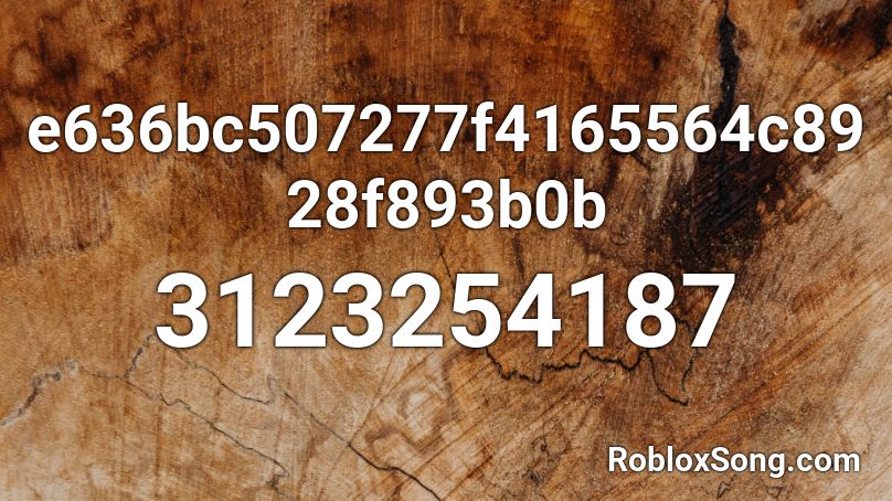 e636bc507277f4165564c8928f893b0b Roblox ID