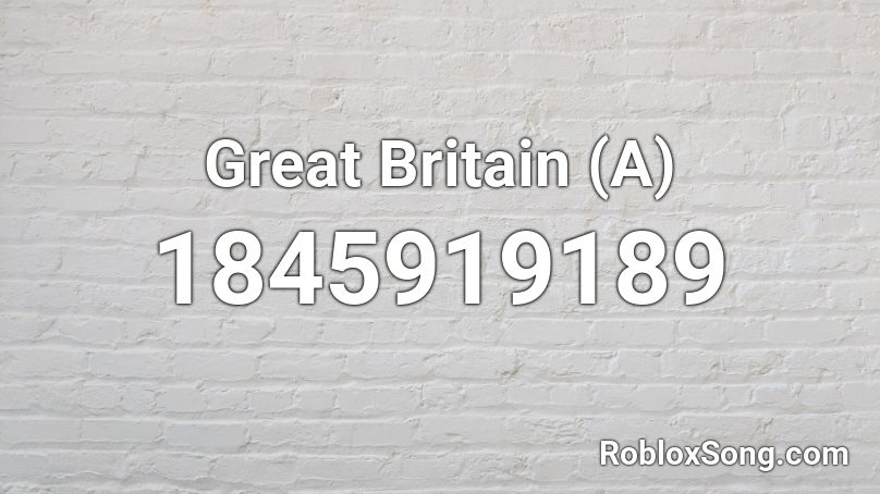 Great Britain (A) Roblox ID
