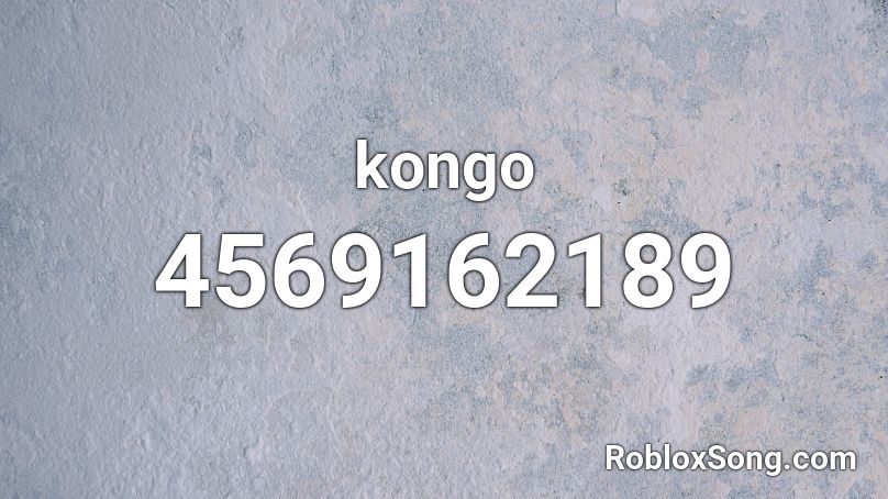 kongo Roblox ID
