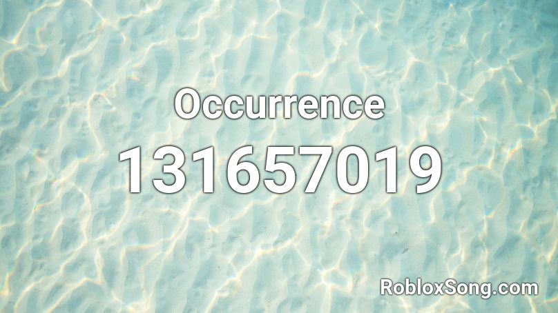 Occurrence Roblox ID