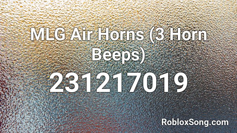 air horn Roblox ID